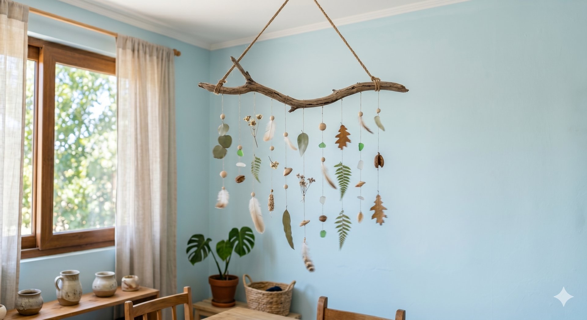 Móvil decorativo de madera